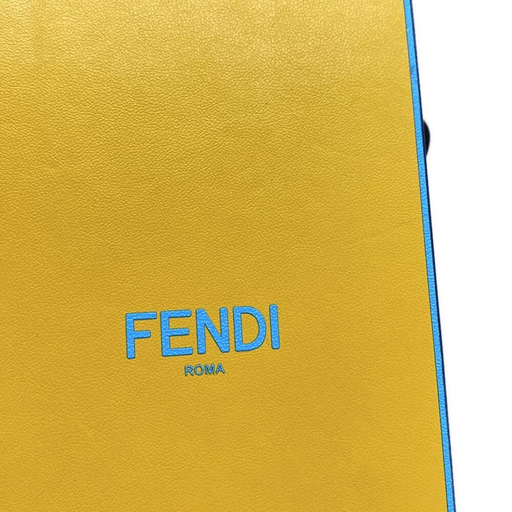 Fendi Pack Shoulder Bag 8BT339 Yellow Light Blue - Picture 15 of 15
